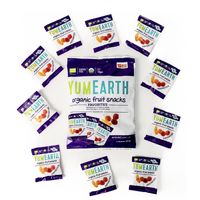 Yum Earth Organic Fruit Snacks (Strawberry, Cherry, Peach, Banana), 19.8g